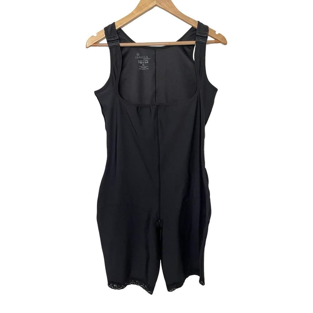 Isavela Post Surgical Compression Bodysuit Size 2XL Black Shapewear Garment